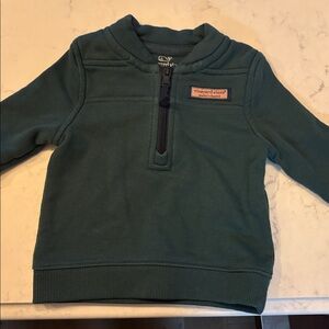 Vineyard Vines Kids' Forest Green Half-Zip Pullover